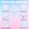 Badminton Rackets Set with 3 Shuttlecocks Lightweight Badminton Set of 2 for Outdoor Backyard Games Lightweight Badminton Racquets for Kids Adults Beginners