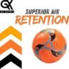 Soccer Ball Size 5 Durable PVC Cover Bright Orange