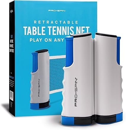 PRO SPIN Retractable Ping Pong Net 72 Table Tennis Net with Clamps Portable Ping Pong Net for Any Table